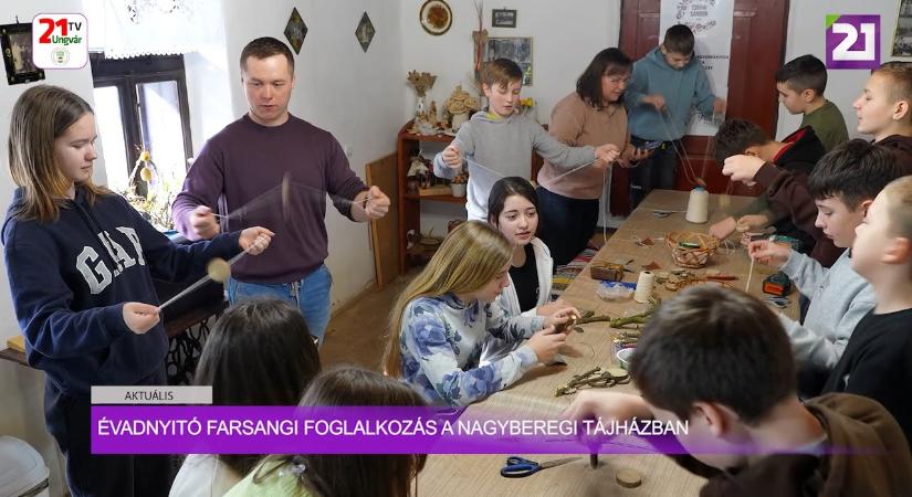 Aktuális (2025.02.20) Évadnyitó farsangi foglalkozás a Nagyberegi Tájházban (videó)