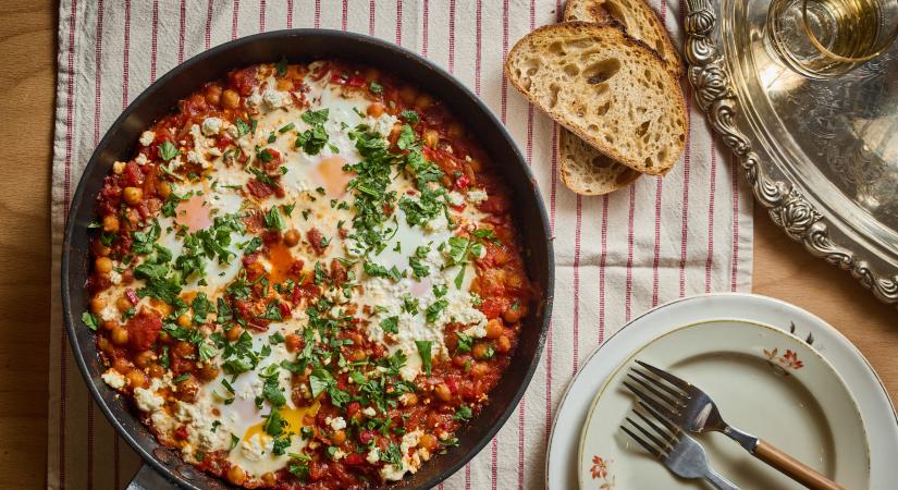 Shakshuka csicseriborsóval