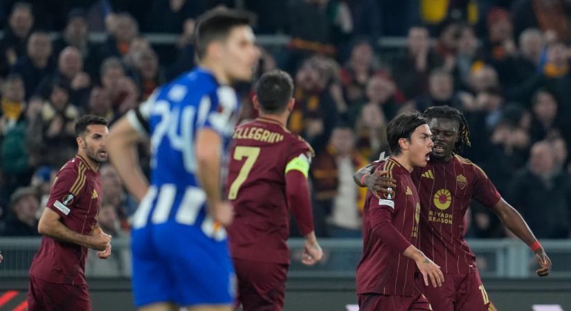 El: hátrányból fordítva jutott tovább az AS Roma az FC Porto ellen