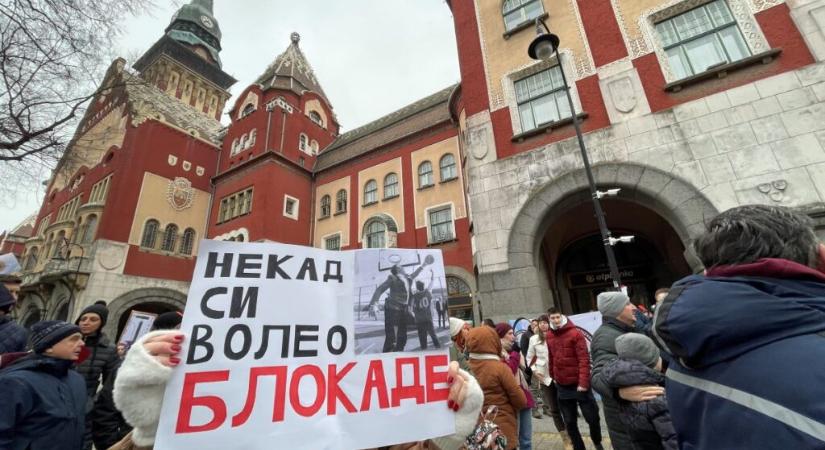 Teljesen új útvonala van a vasárnapi szabadkai tüntetésnek