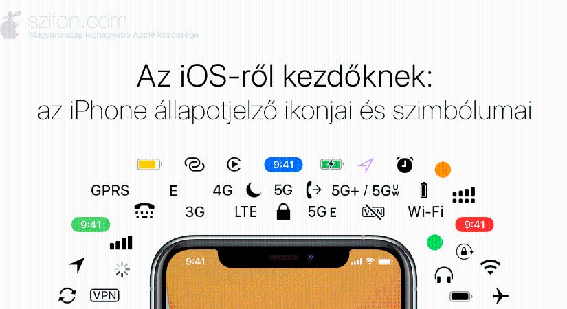 Az iOS-ről kezdőknek: az iPhone állapotjelző ikonjai és szimbólumai