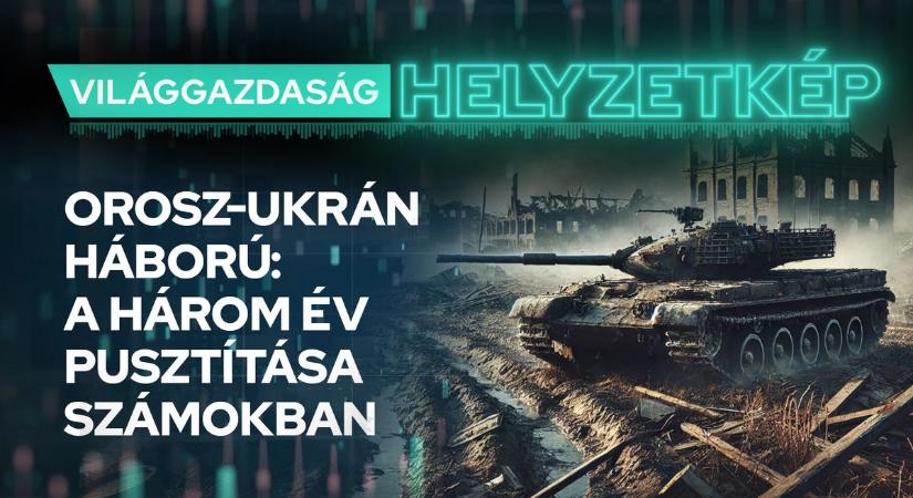 Orosz–ukrán háború: a három év pusztítása számokban