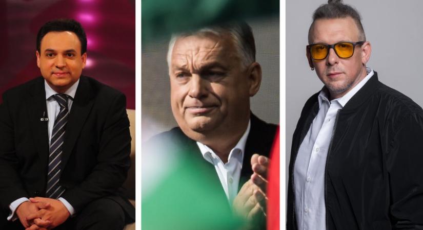 Mága Zoltán és Tóth Szabi is szelfiztek Orbán Viktorral a szombati évértékelőn