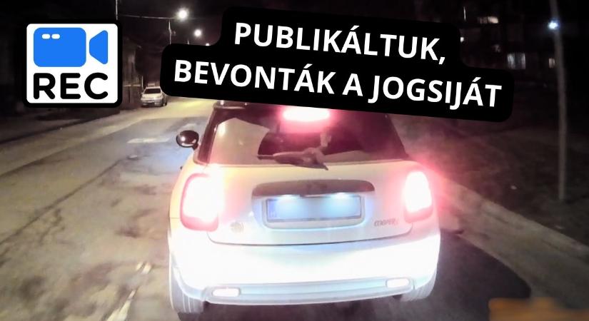 Büntetőfékezett, publikáltuk, bevonták a jogosítványát