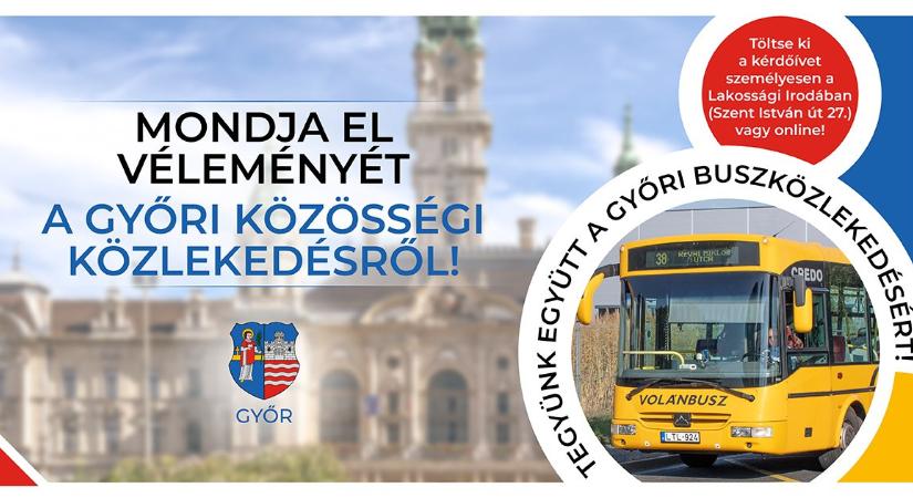 Most ön is elmondhatja véleményét Győr helyi autóbusz-közlekedéséről!