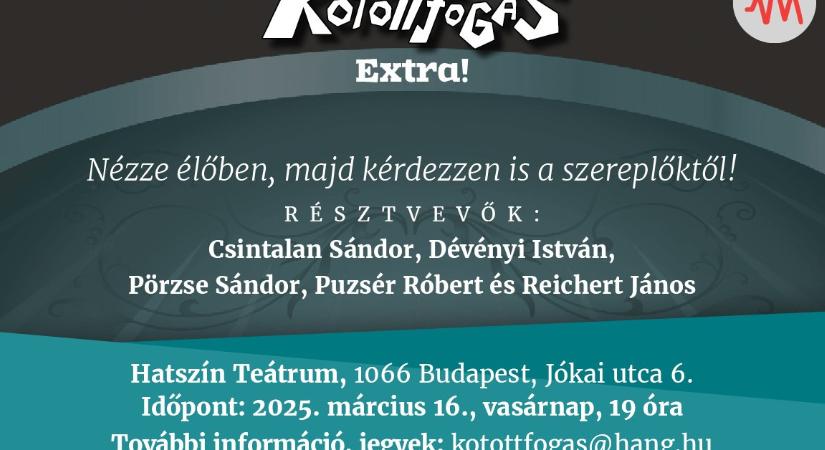 Jelentkezzen a márciusi Kötöttfogás Extrára!