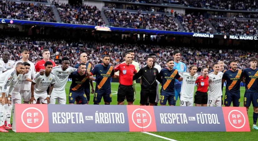 Meglepő akcióval kezdődött a Real Madrid-Girona találkozó