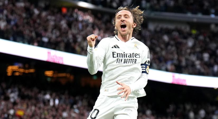 Luka Modric akkora gólt rúgott a Real Madrid bajnokiján, hogy még a föld is beleremegett