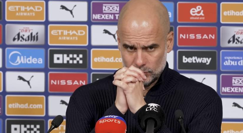 Pep Guardiola furcsa nyilatkozatán pörögnek a Manchester City szurkolói