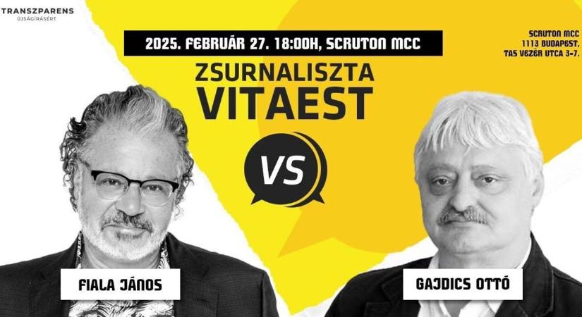 A Puzsér-botrány után nyílt vitán vesz részt a két emblematikus újságíró