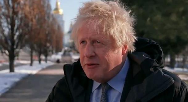 Boris Johnson Ukrajnába érkezett