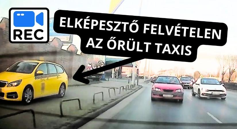 Budapest legőrültebb taxisofőrjét vette fel egy fedélzeti kamera