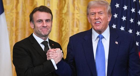 Trump nem volt hajlandó Putyint diktátornak nevezni az Ovális Irodában a Macronnal tartott találkozón