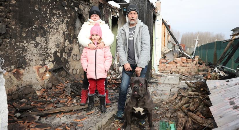 Hektor kutya mentette meg a Knoll családot a tűzhaláltól – A lányukkal rohantak az utcára Péterék, teljesen leégett a házuk