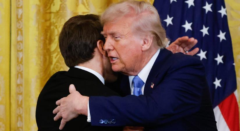 Macron kijavította Trumpot, amikor csúsztatott