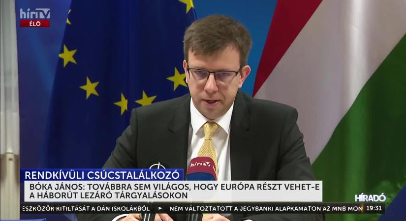 Bóka János: egyelőre kétséges, hogy az unió részt vehet-e az Egyesült Államok kezdeményezte tárgyalásokon  videó