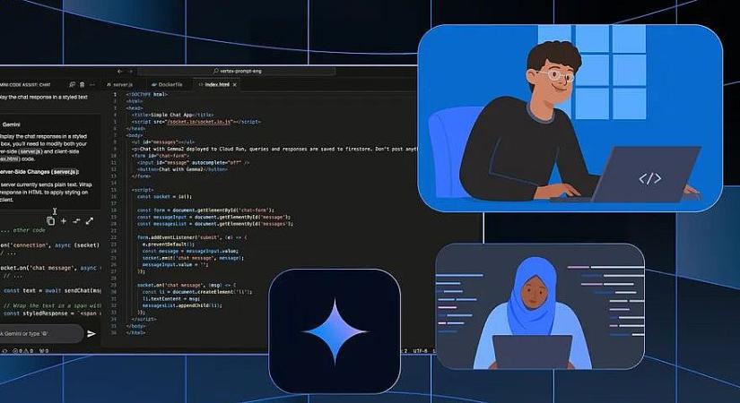 Ingyenessé tette a kódolásban segítő mesterséges intelligenciáját a Google