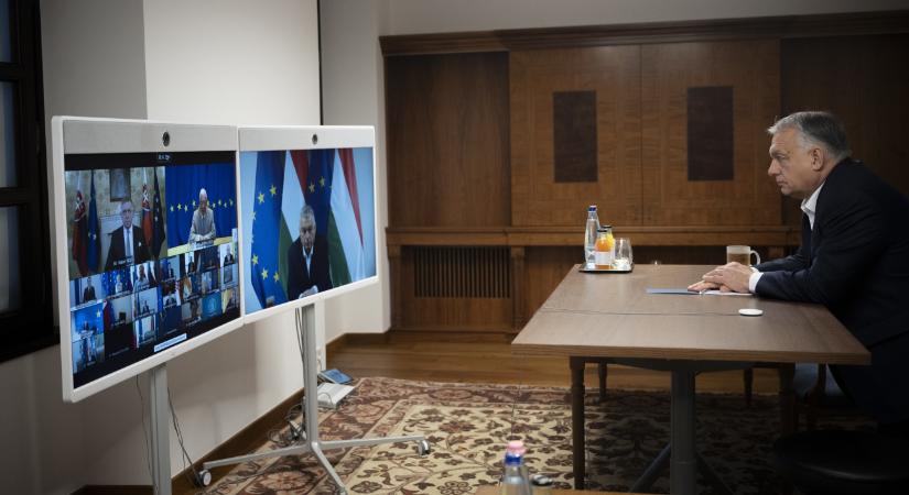 Orbán Viktor fontos videokonferencián van túl