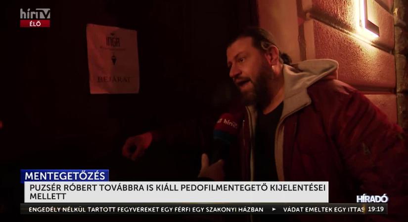 Puzsér Róbert továbbra is kiáll a pedofilmentegető kijelentései mellett  videó