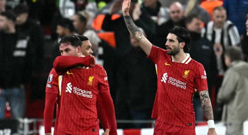 Szoboszlai ismét betalált, övé a Liverpool szezonbeli századik gólja