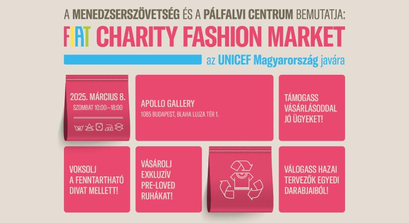 A Menedzserszövetség és a Pálfalvi Centrum bemutatja: Fiat Charity Fashion Market