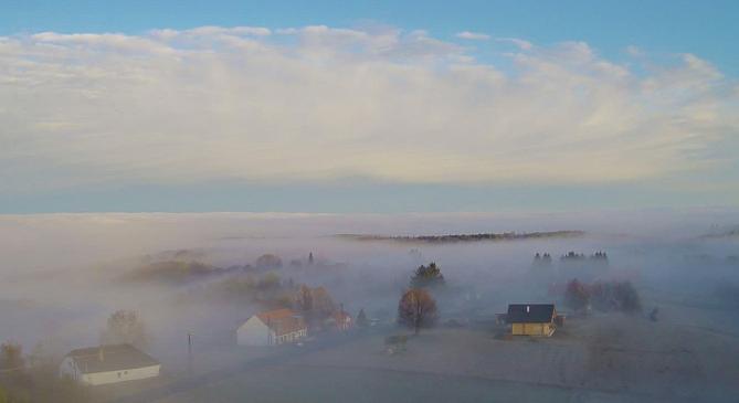 Az eső után a köd is megérkezett nyugatra