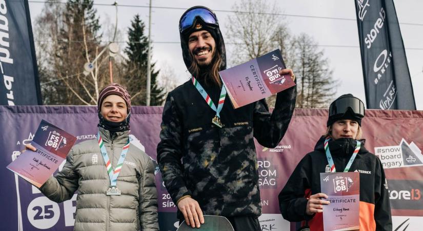 Hármas magyar győzelem a mátraszentistváni nemzetközi snowboard versenyen