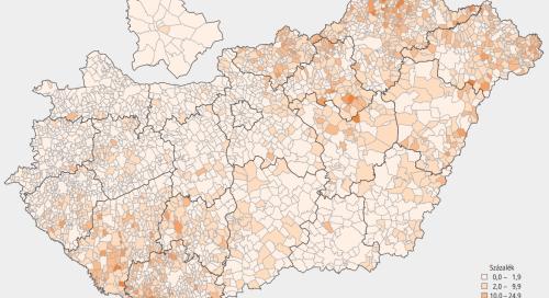 Térképen mutatjuk a hazai kisebbségek nagyságát a magyar településeken
