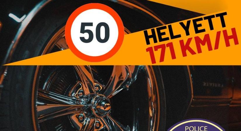 Egy idióta 50 helyett 171 km/h-val repesztett Esztergom belterületén