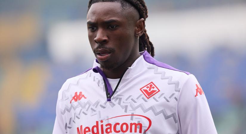 Jó hírt közölt a Fiorentina a fejsérülést szenvedő Moise Kean állapotáról