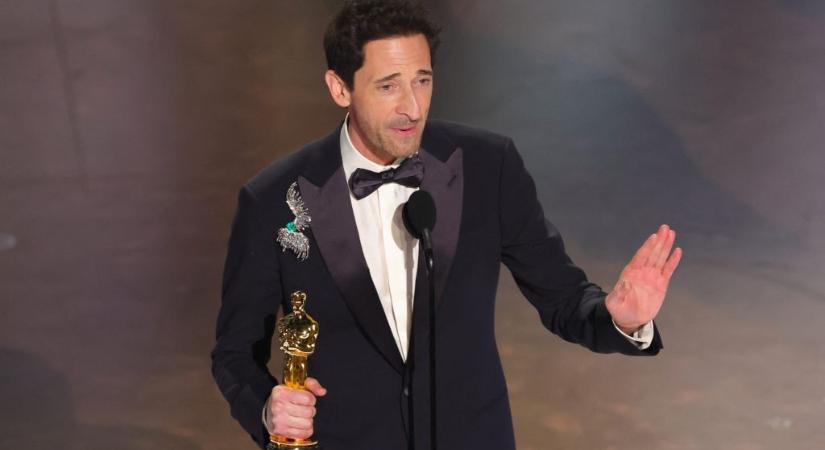 Adrien Brody rekordot döntött az Oscar-köszönőbeszédével