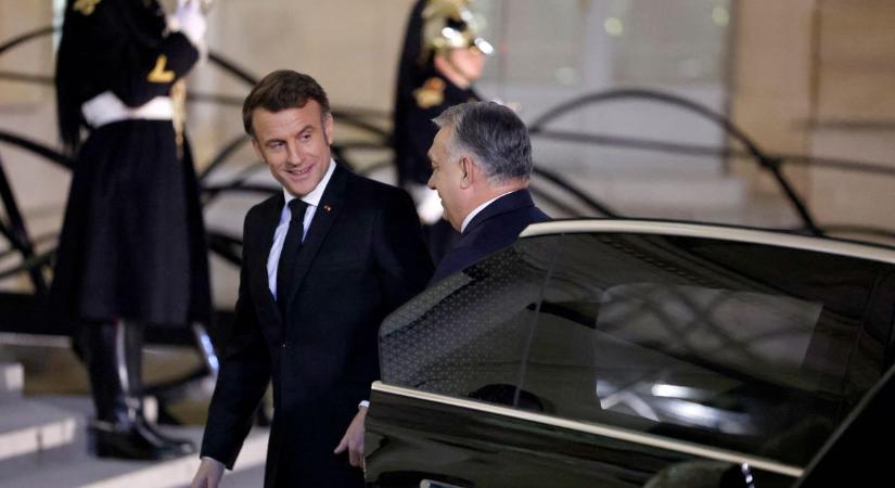 Így fogadta Orbán Viktort Emmanuel Macron Párizsban (FOTÓK)