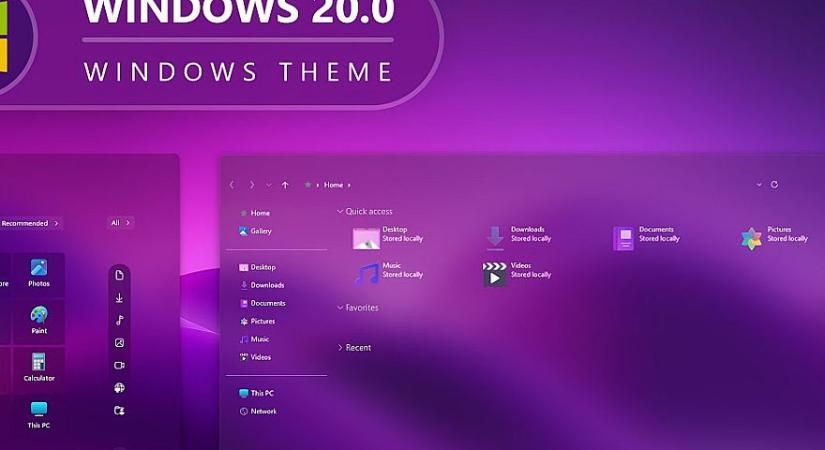 Videón a Windows 20 téma, amit akár már le is tölthetsz a gépedre