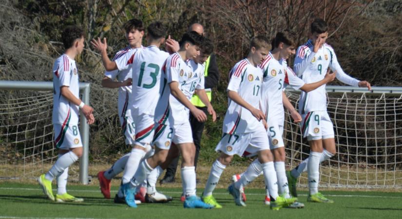 U15: A magyar válogatott sima sikerrel vágott vissza a cseheknek