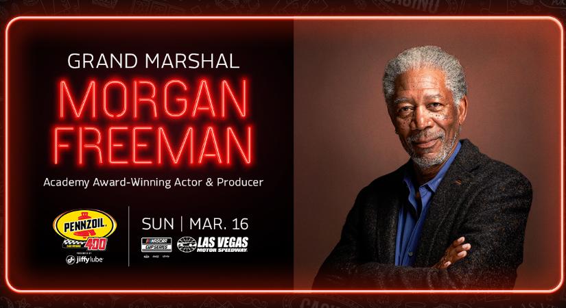 NASCAR: Morgan Freeman lesz a vegasi Cup-futam grand marshalja