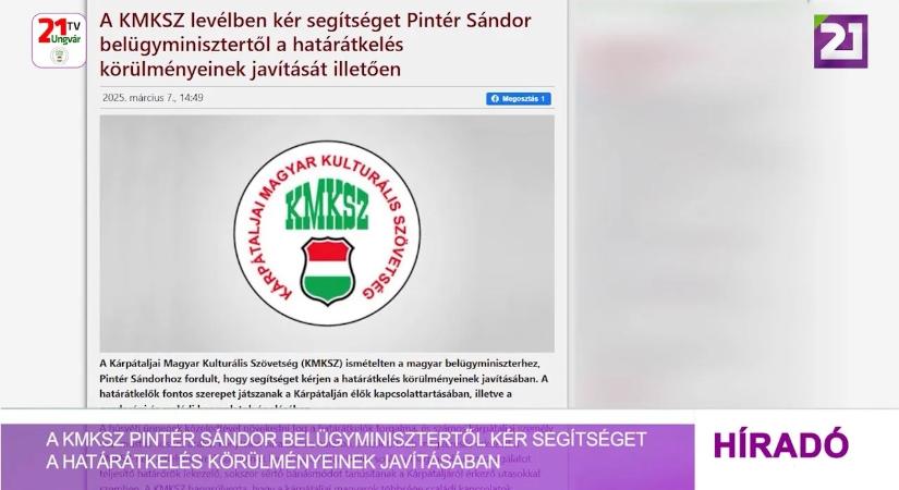 A KMKSZ Pintér Sándor belügyminisztertől kér segítséget a határátkelés körülményeinek javításában (videó)