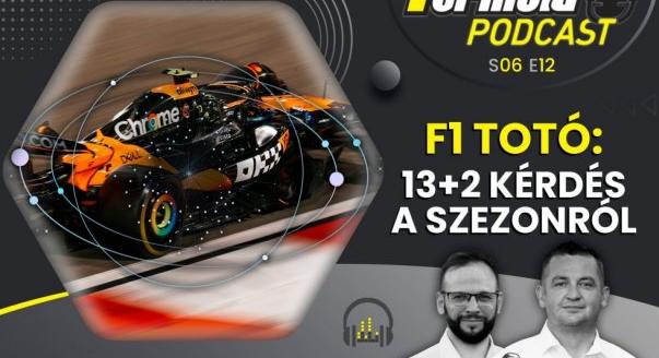 Podcast – F1 Totó: 132 kérdés a 2025-ös szezonról