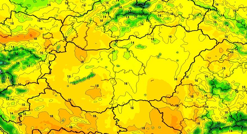 Folytatódik az átlagosnál 10-12 fokkal melegebb idő