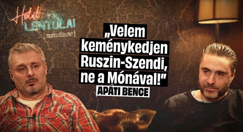 „Keménykedjen velem a Ruszin-Szendi Romulusz” – Apáti Bence a Hotel Lentulaiban (VIDEÓ)