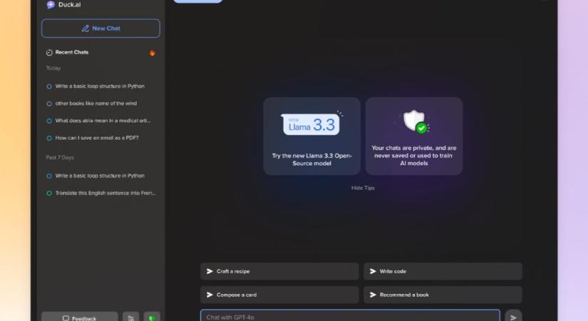 A DuckDuckGo ingyenes MI-chatbottal és MI-alapú keresővel erősít