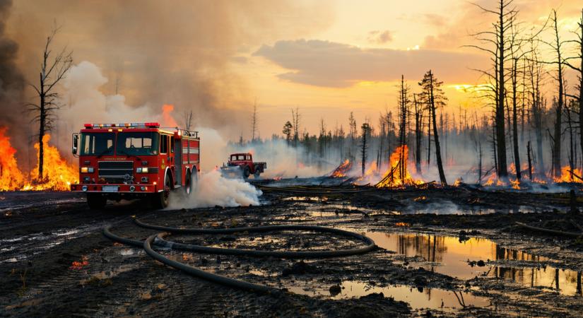 15 hektár nádas vált a lángok martalékává