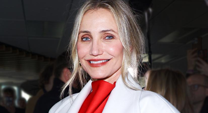 A hét szettje: az 52 éves Cameron Diaz vörös ruháját mindenki imádta Párizsban