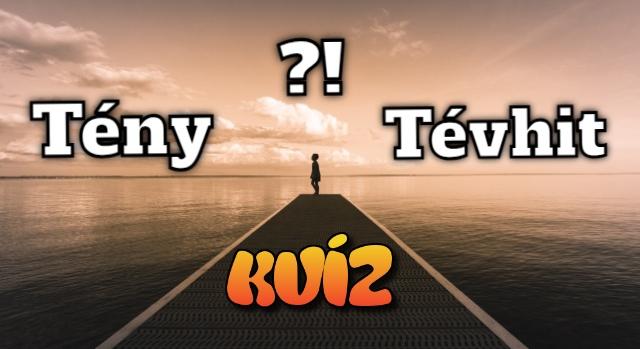 Kvíz: Tény vagy tévhit? Sikerül rájönni mind a 10-re vagy alul maradsz?