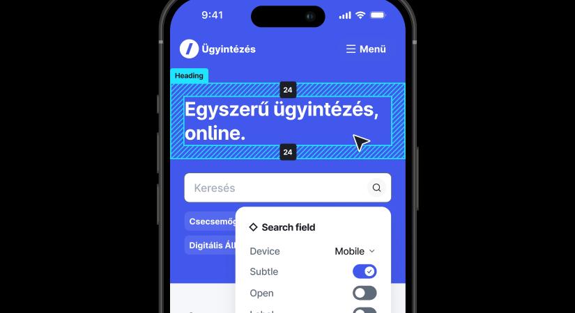 A NAV mobilappja is betagozódott a DÁP-dizájnba