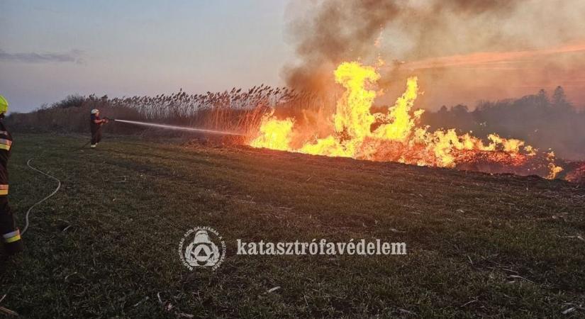 Több ezer négyzetméteren égett az avar egész Hajdú-Biharban