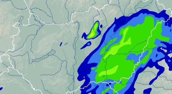 Mutatjuk, merre kell kedden esőre számítani, óráról órára