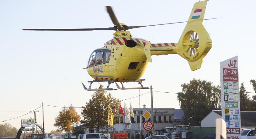 Rokkantkocsist gázolt Endrefalván egy kisteherautó, mentőhelikoptert riasztottak a helyszínre