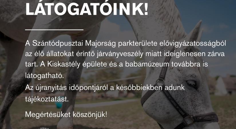 Részleges zárlat a Szántódpusztai Majorságban – a program nem marad el