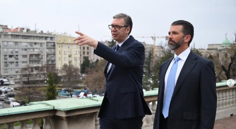 Vučić megmutatta Trump fiának a várost