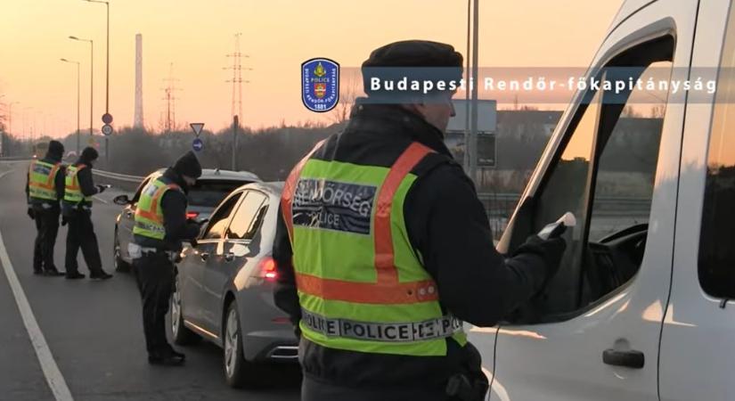 Néhány óra alatt 23 ittas sofőrt fogtak el a rendőrök Budapest és környékén